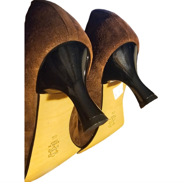 EC | Lumiani | Made in Italy | Brown Suede Style 2½" Heels | Size: 13 - Picture 7 of 16
